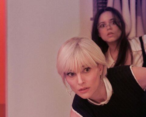 Jenna Ortega and Natalie Portman new movie The Gallerist premiere