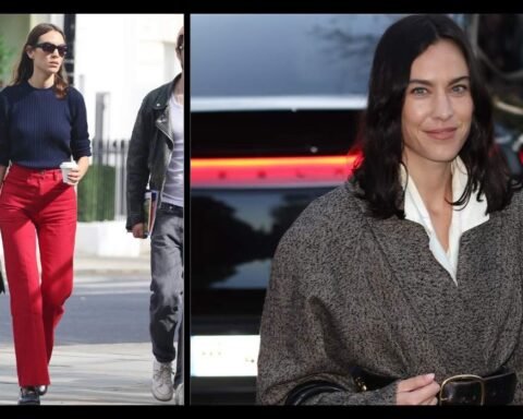 Alexa Chung Sporty Trouser Style 2026