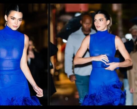 kendall jenner cobalt blue dress dupe