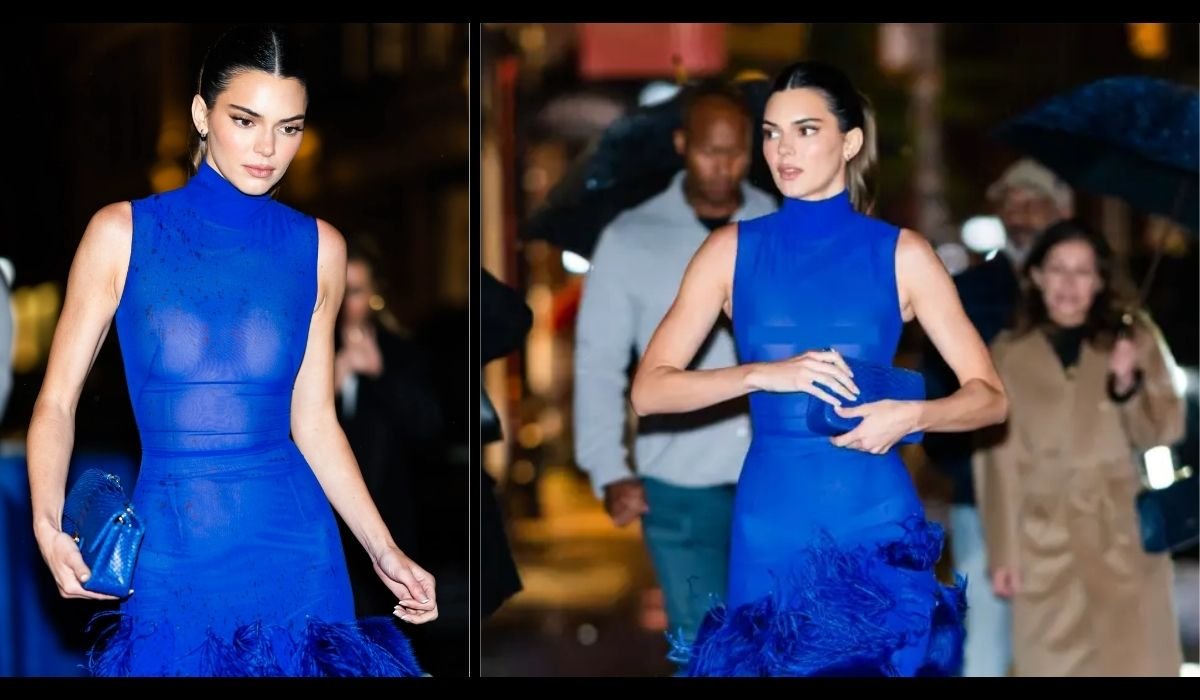 kendall jenner cobalt blue dress dupe